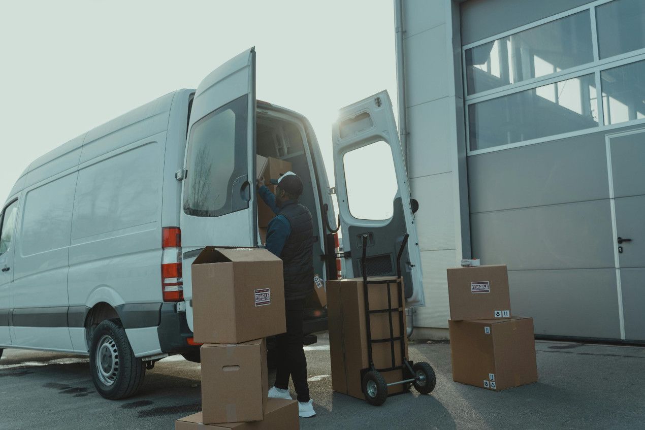 Single pallet being loaded for flexible nationwide delivery from UKFM's Belvedere warehouse