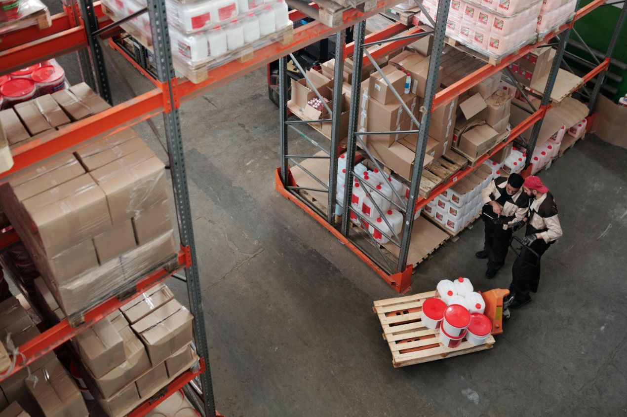 UKFM operative picking and packing eCommerce orders for dispatch from Belvedere warehouse