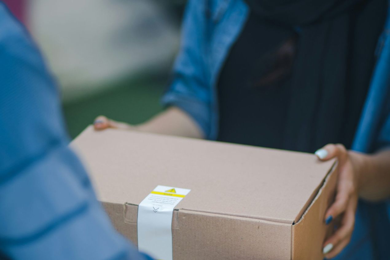 UKFM Amazon FBA prep centre in Belvedere – goods being prepared for Amazon fulfilment