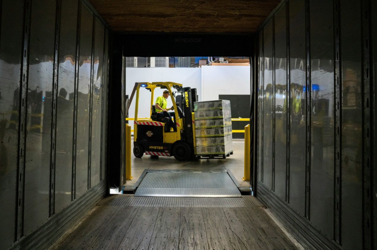 UKFM warehouse operative managing stock and inventory